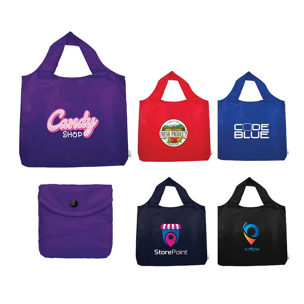 Joey Recycled (RPET) Foldable Grocery Tote