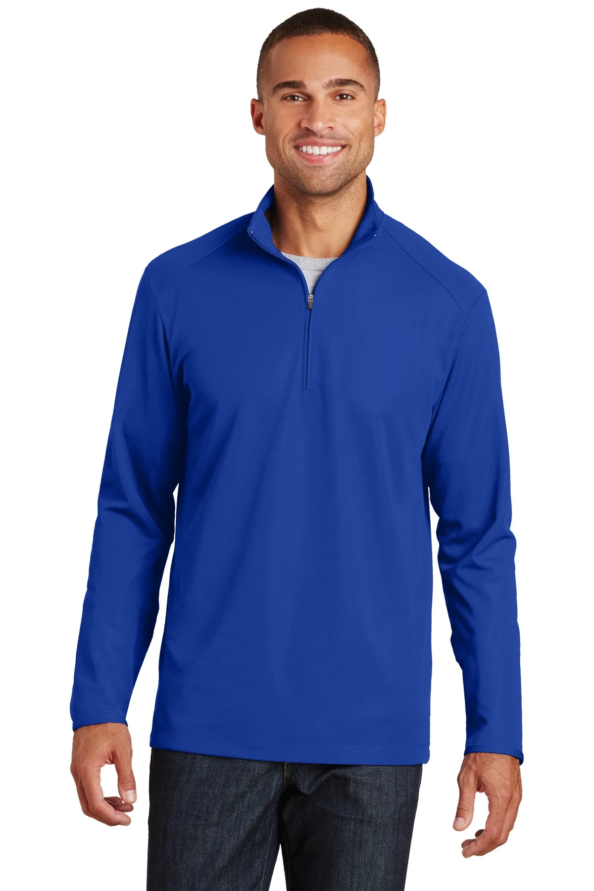 Port Authority® Pinpoint Mesh 1/2-Zip. view 3