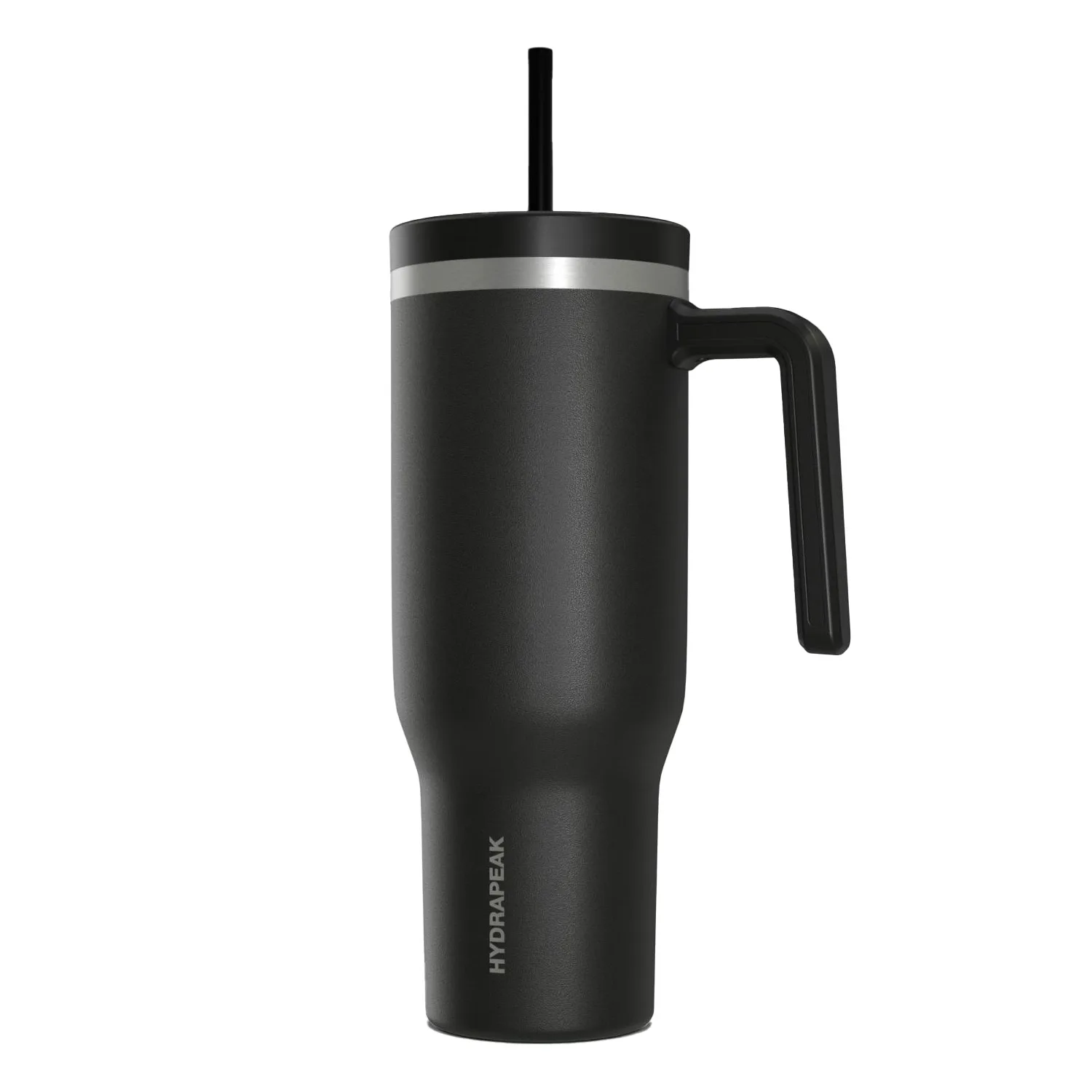 40 oz Hydrapeak® Stainless Steel Insulated Tumbler With Handle and Straw Lid view 4