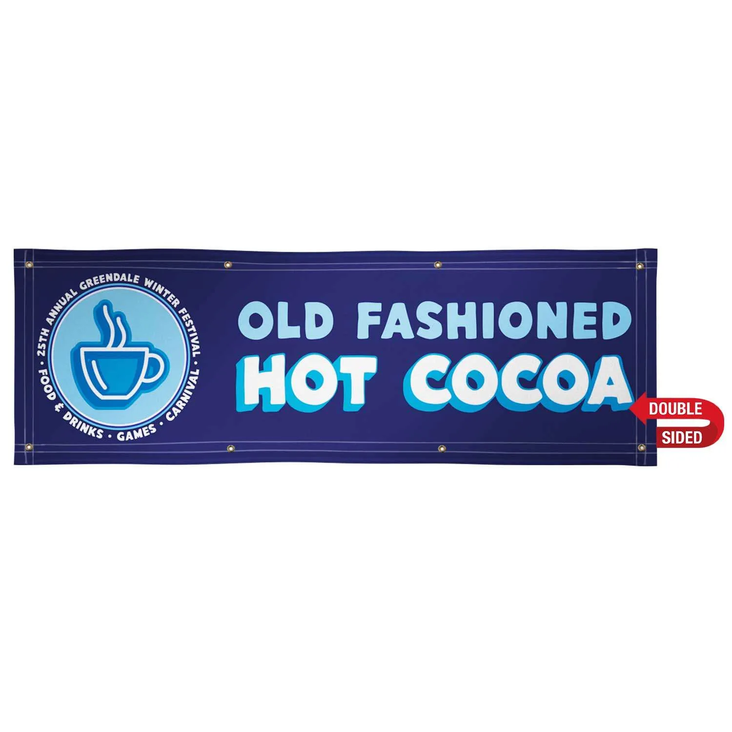 2' x 6' 18 oz. Vinyl Banner Double-Sided