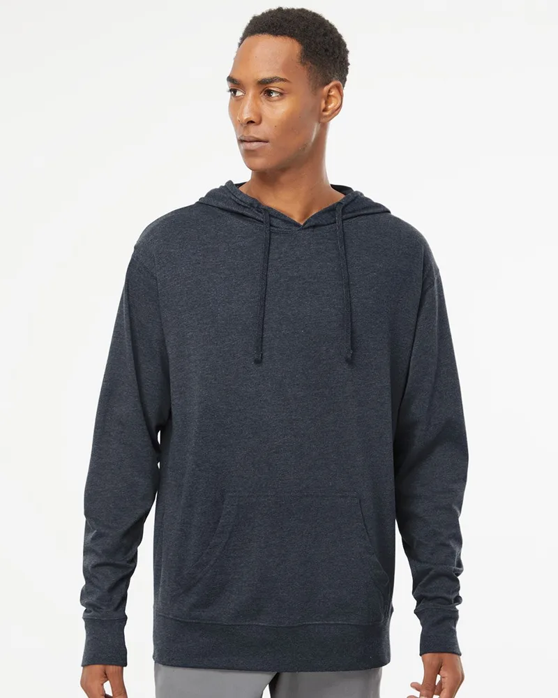 Independent Trading Co.® Unisex Lightweight Hooded Pullover T-Shirt view 2