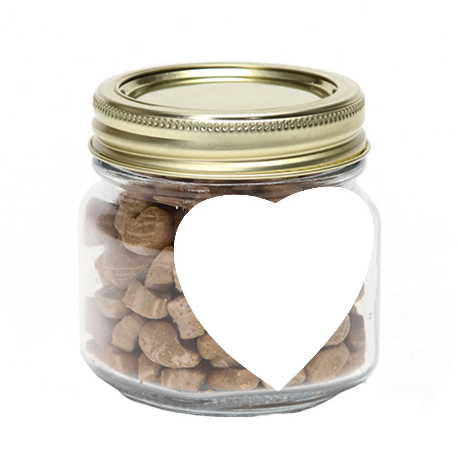Half Pint Jar w/ Heart Magnet Pet Fill view 2