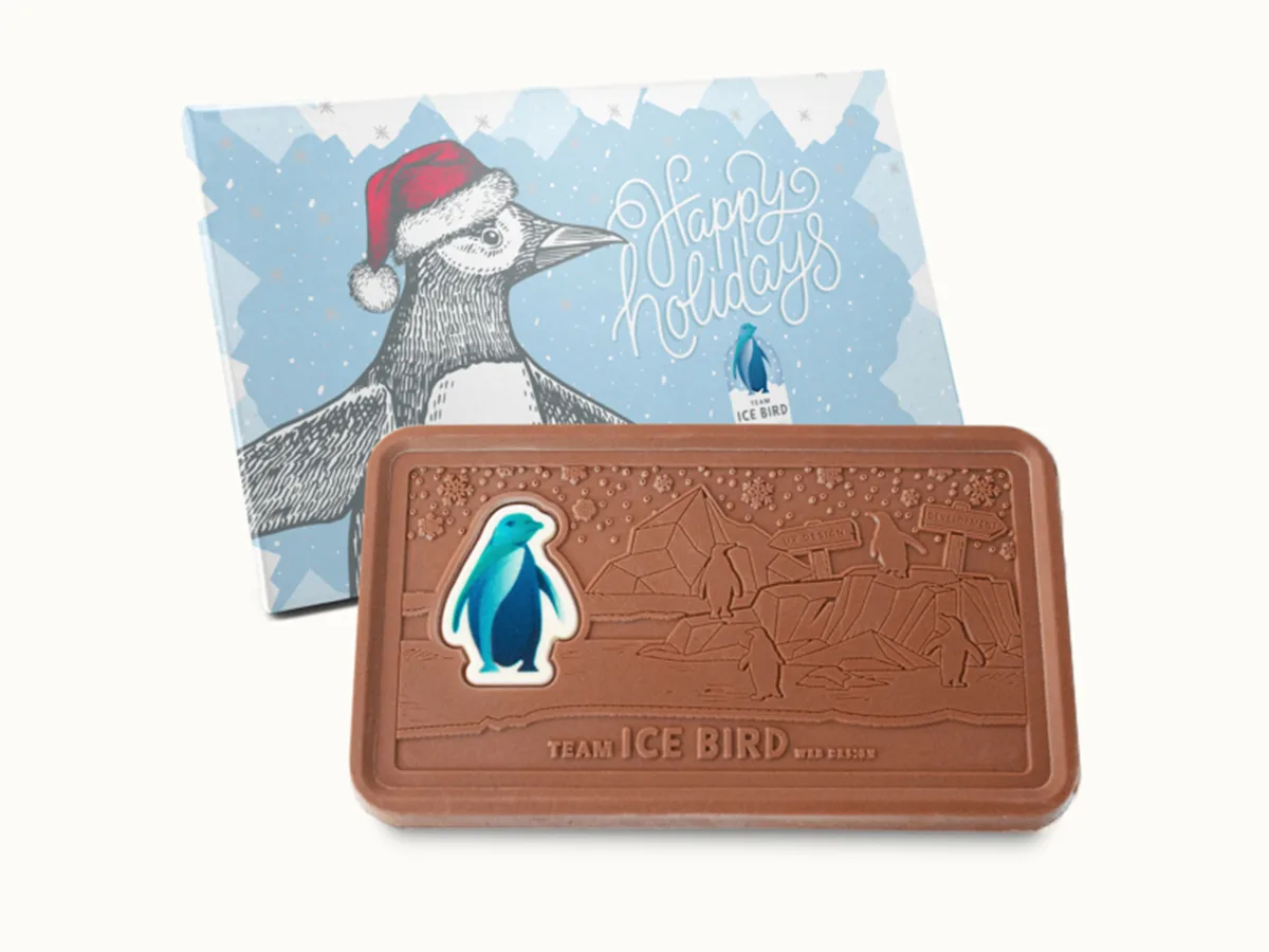 Giant 2lb. Engraved Combo Chocolate Bar with Classic Custom Packaging view 2