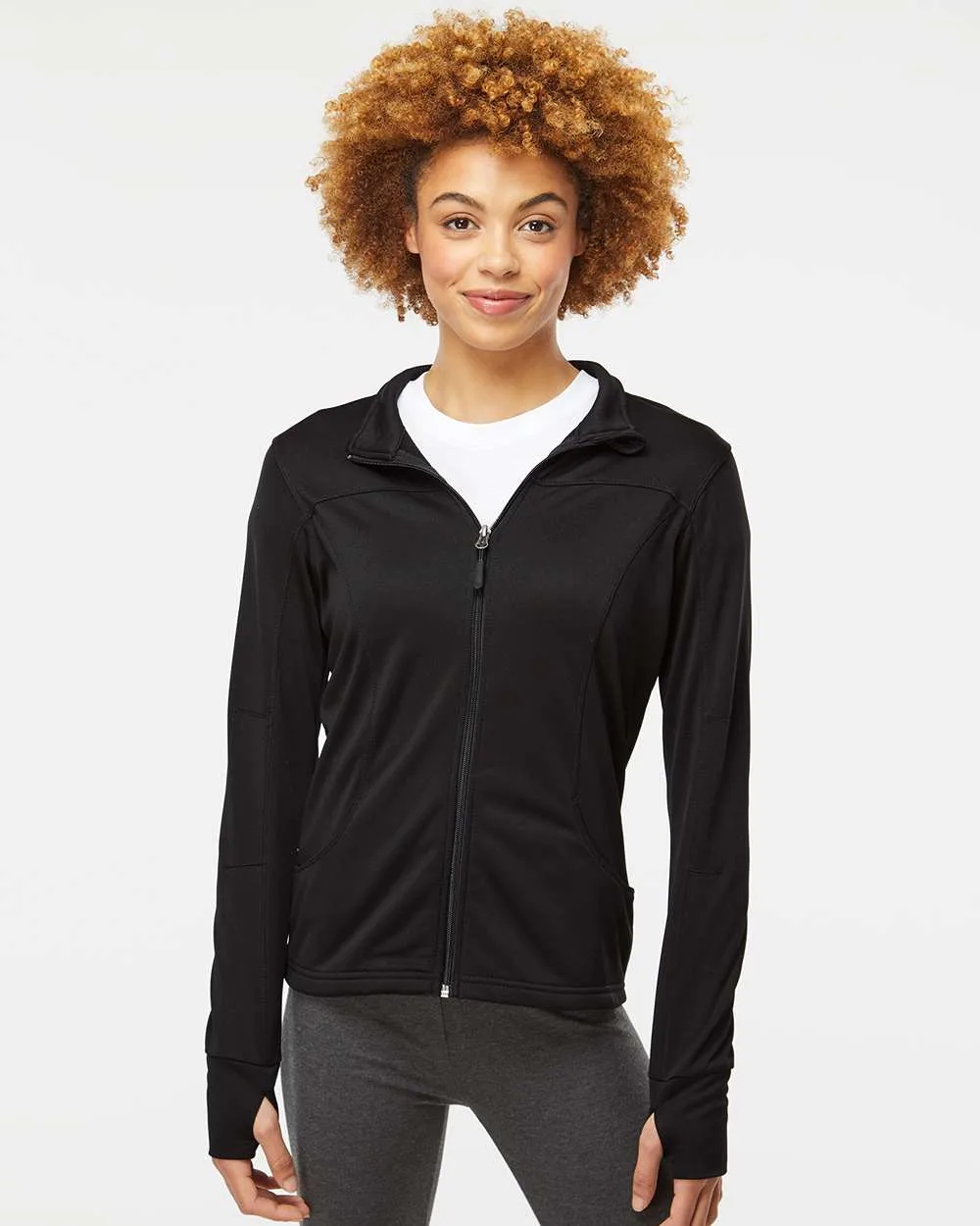 Independent Trading Co.® Women's Poly-Tech Full-Zip Track Jacket