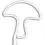 Mushroom Inkbend Standard, Bent Pen