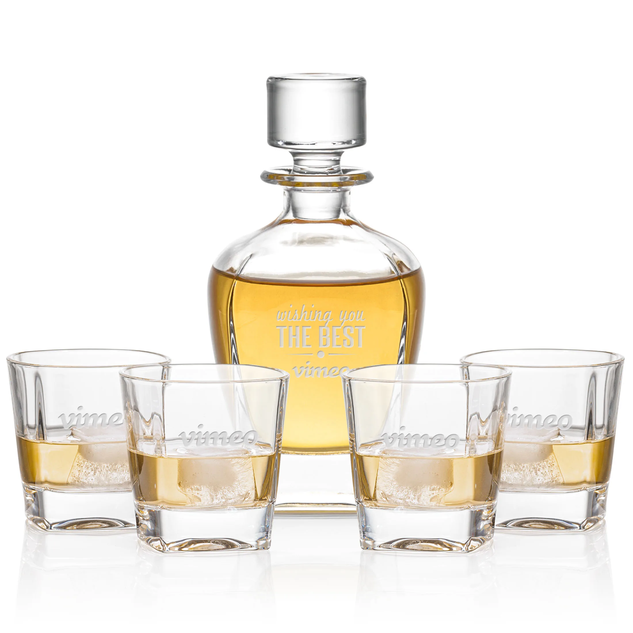 Decanter Set, Decanter & 4 OTR