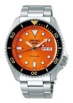 Seiko Watch 5 Sport - Silver/Black/Gold