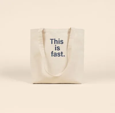 This Is Fast Daily Grind - Natural Canvas
