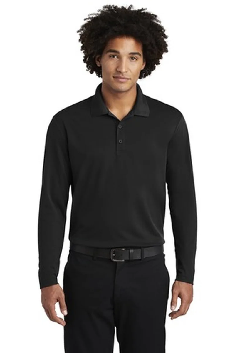 Sport-Tek ® PosiCharge ® RacerMesh ® Long Sleeve Polo.
