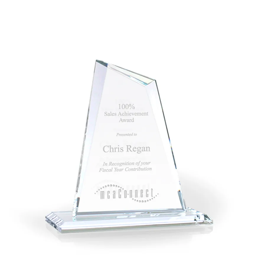 Lindsay Achievement Glass Award, Extra Large