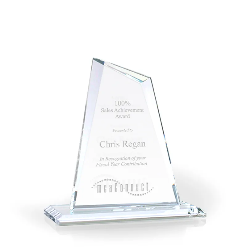 Lindsay Achievement Glass Award, Extra Large