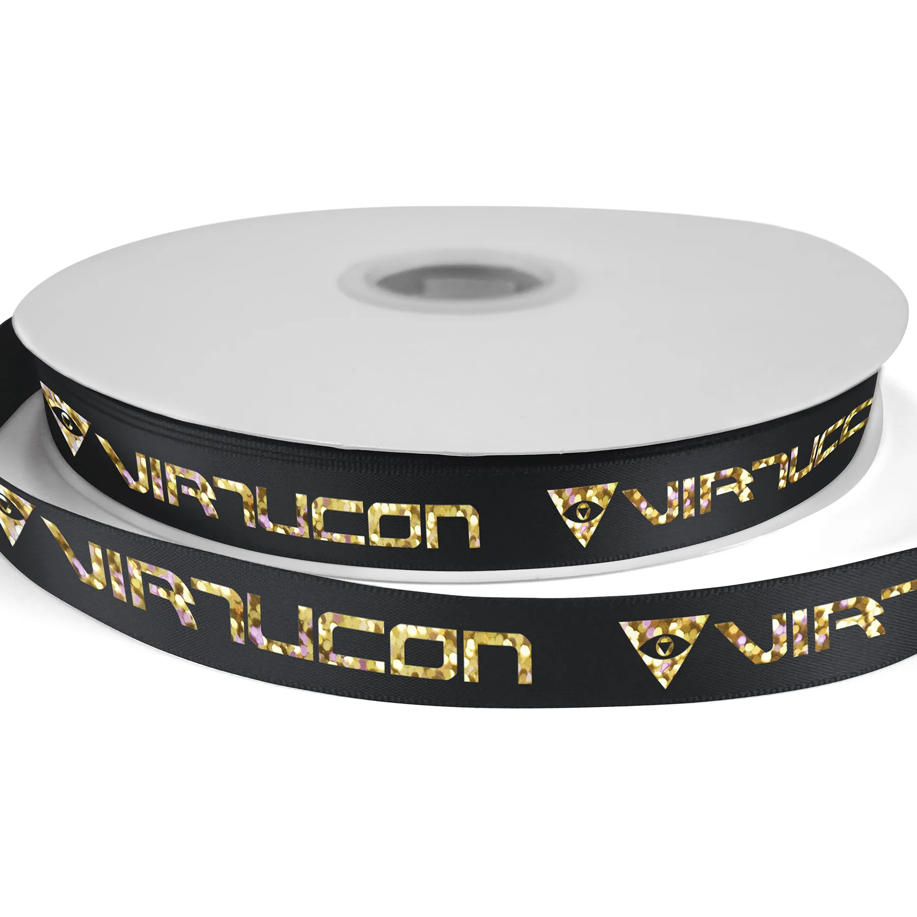 5/8" Bridal Satin Ribbon - 100yrd roll - Foil Print