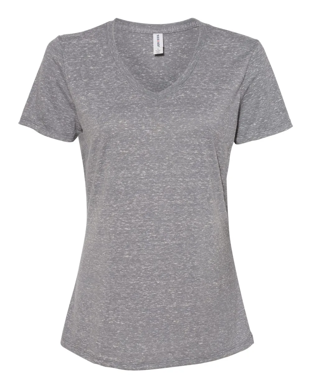 Jerzees® Women's Snow Heather Jersey V-Neck T-Shirt