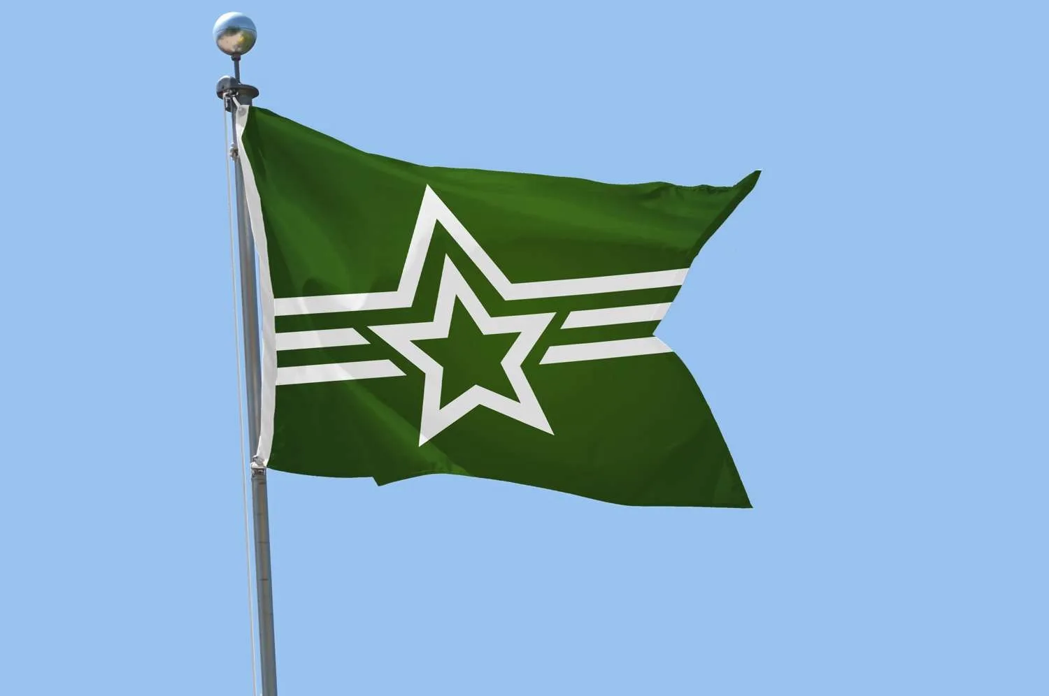 3' x 5' Polyester Guidon Flag Single-Sided view 3