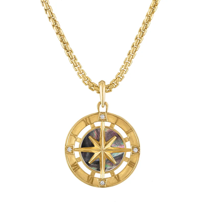 Bulova Jewelry Marine Star Sterling Silver Diamond Pendant