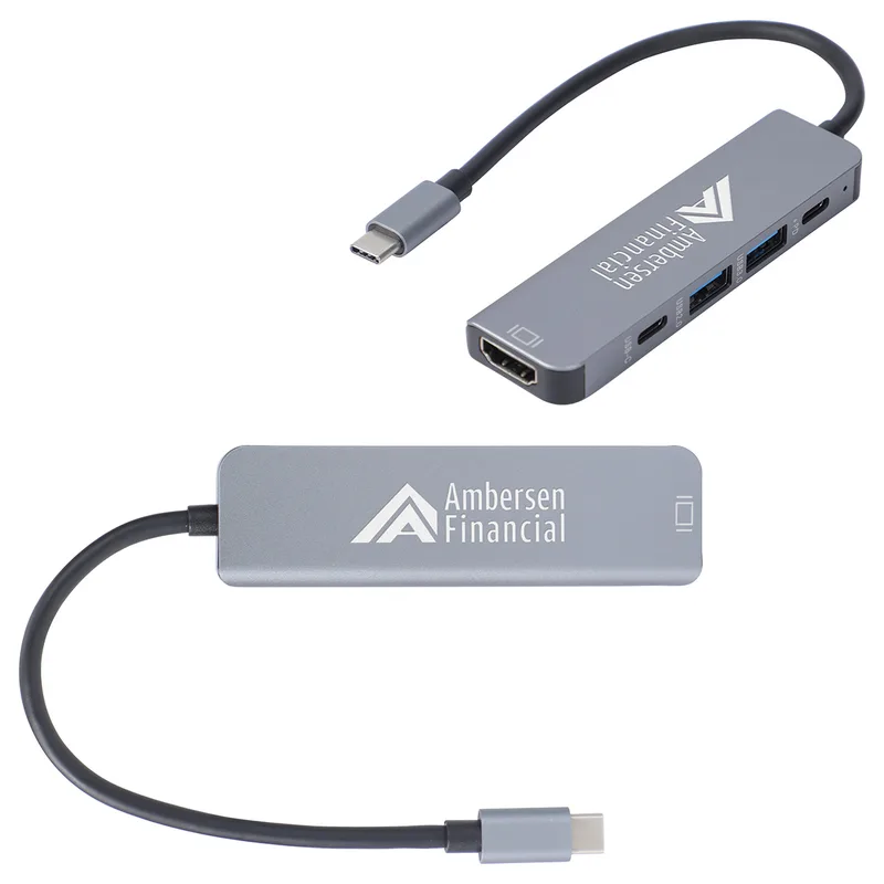 Zing USB-C 5-Port Hub with USB-A, USB-C & HDMI