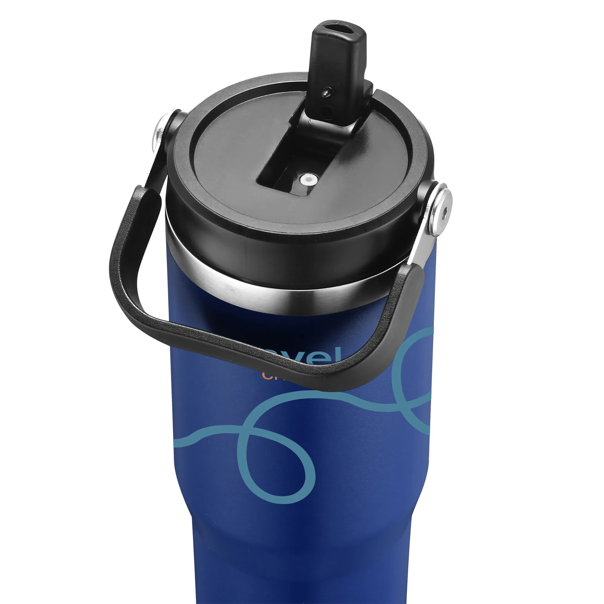 30 oz. Vacuum Travel Mug with Carrier Handle view 4