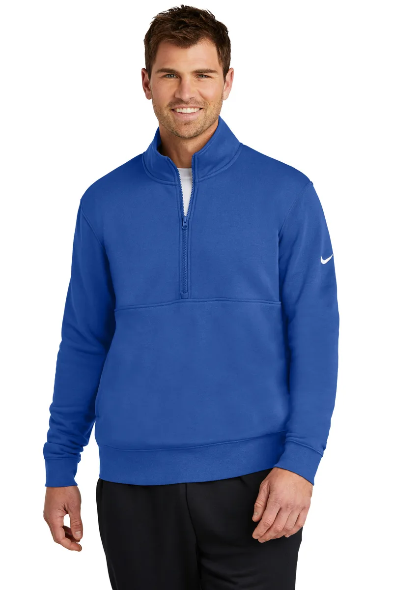 Nike Club Fleece Sleeve Swoosh 1/2-Zip view 3