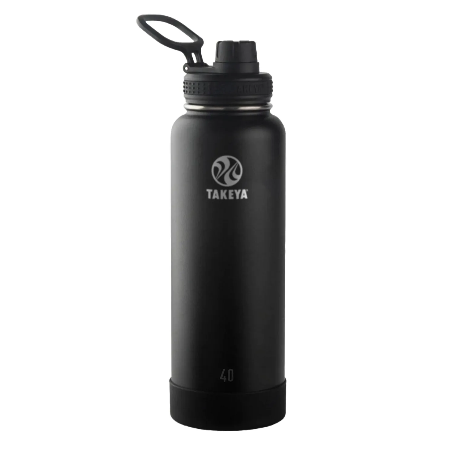 40 oz Takeya® Stainless Steel Insulated Active Water Bottle w/ Spout Lid view 2