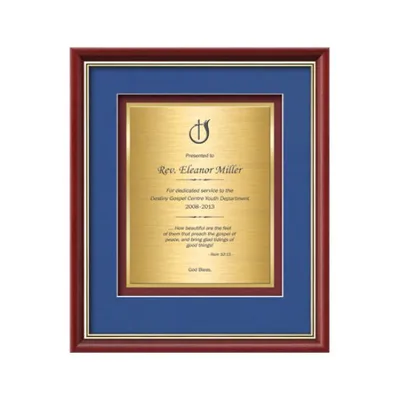 Baron Certificate TexEtch - Mahogany/Gold