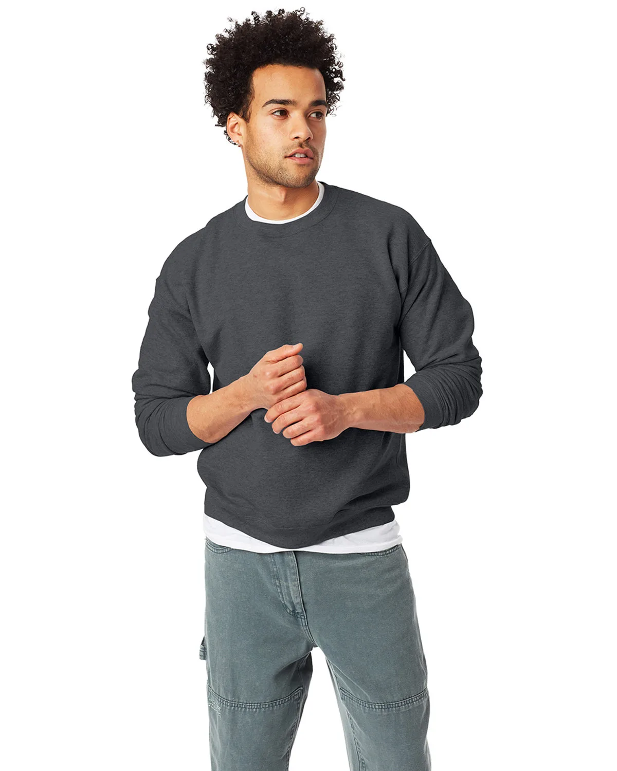 Hanes Printables Unisex Ecosmart® Crewneck Sweatshirt view 5