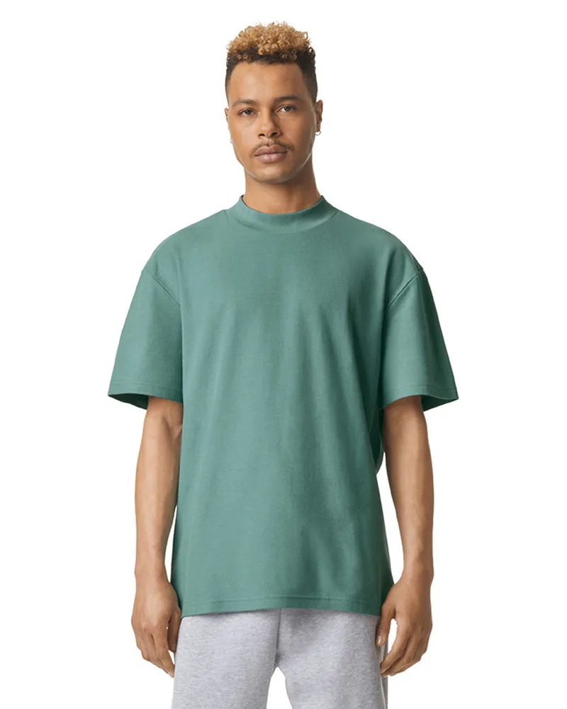 American Apparel® Unisex Pique Mockneck T-Shirt