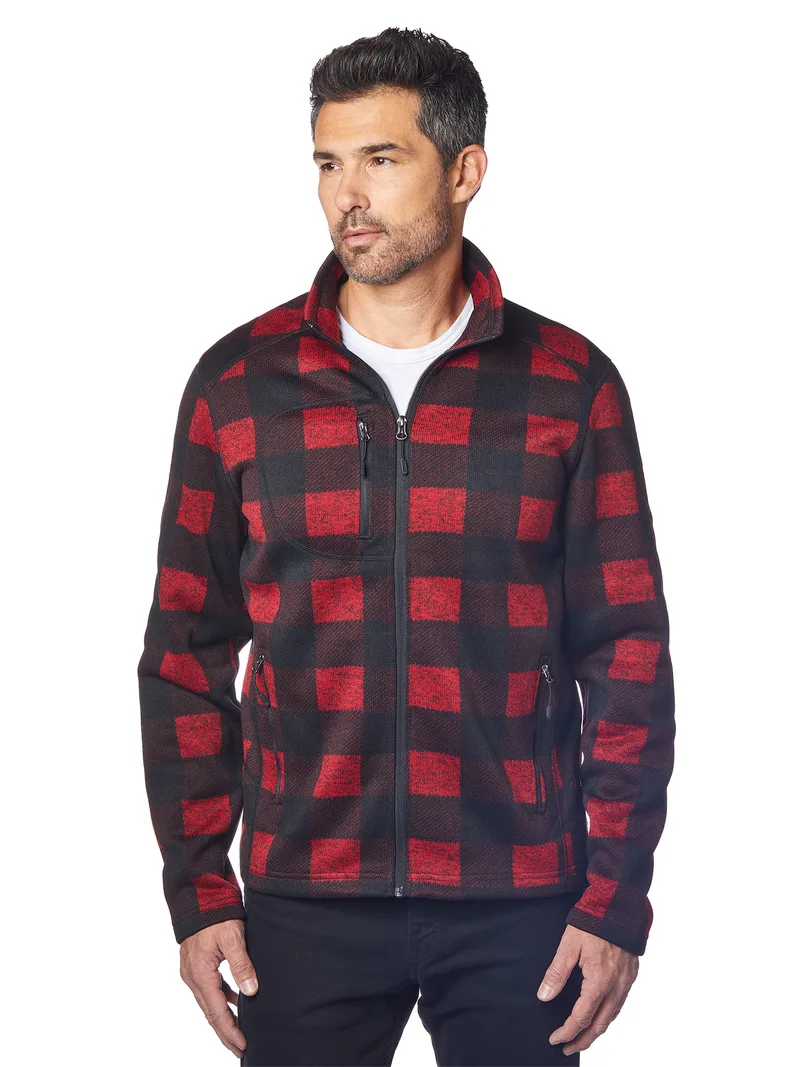 Men's Woodland Full Zip Sweater Knit Fleece
