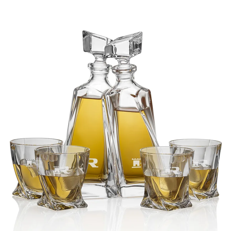 Decanters Set, Decanters & 4 OTR