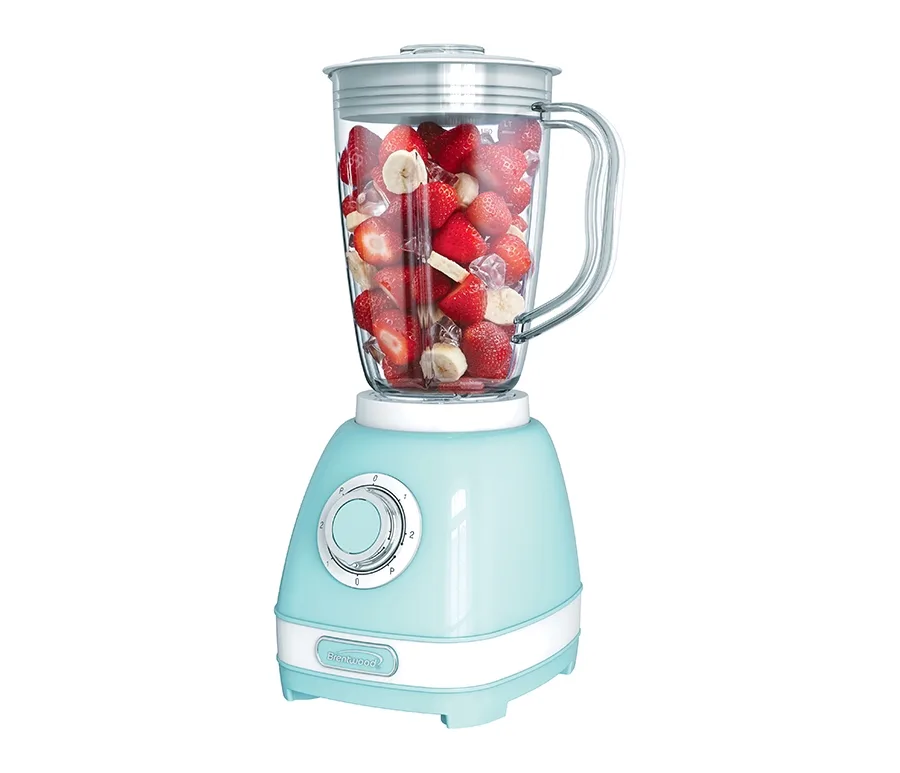 2-Speed Retro Blender w/Plastic Jar