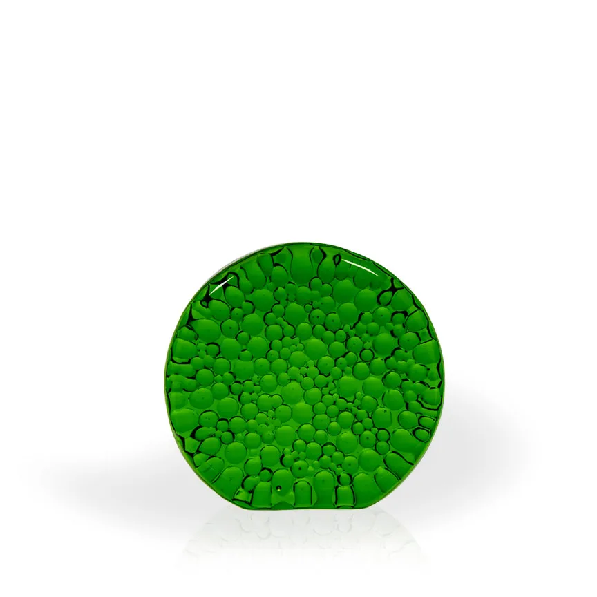 Oz Raindrop Emerald Recycled Glass Award, 3.5" view 2