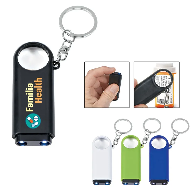 Magnifier And Led Light Key Chain view 2