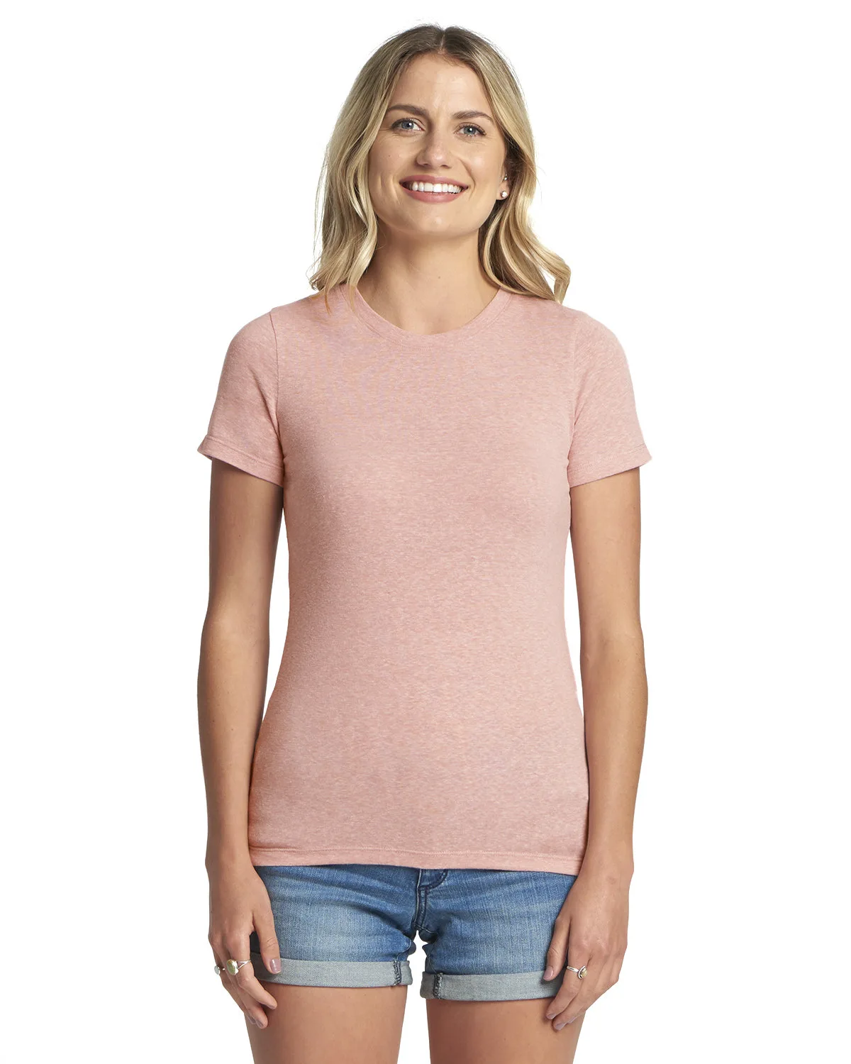 NEXT LEVEL APPAREL Ladies' Triblend Crew view 2