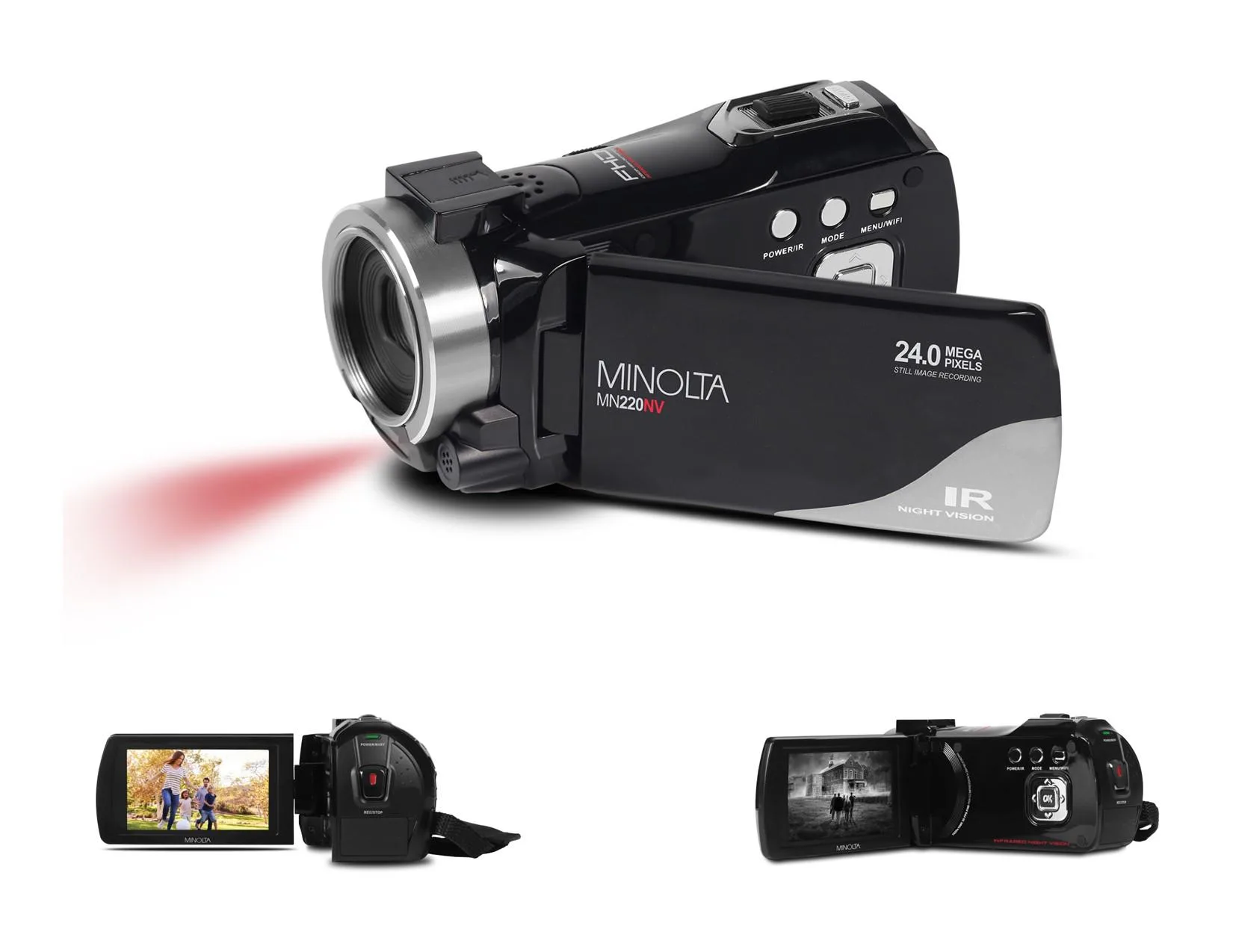Minolta 1080P Full Hd Night Vision Camcorder