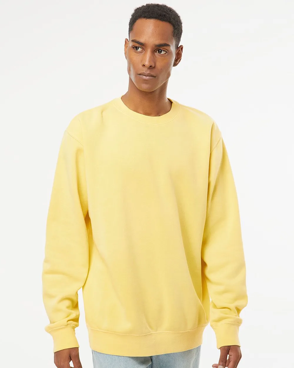 Independent Trading Co.® Unisex Midweight Pigment-Dyed Crewneck Sweatshirt view 2
