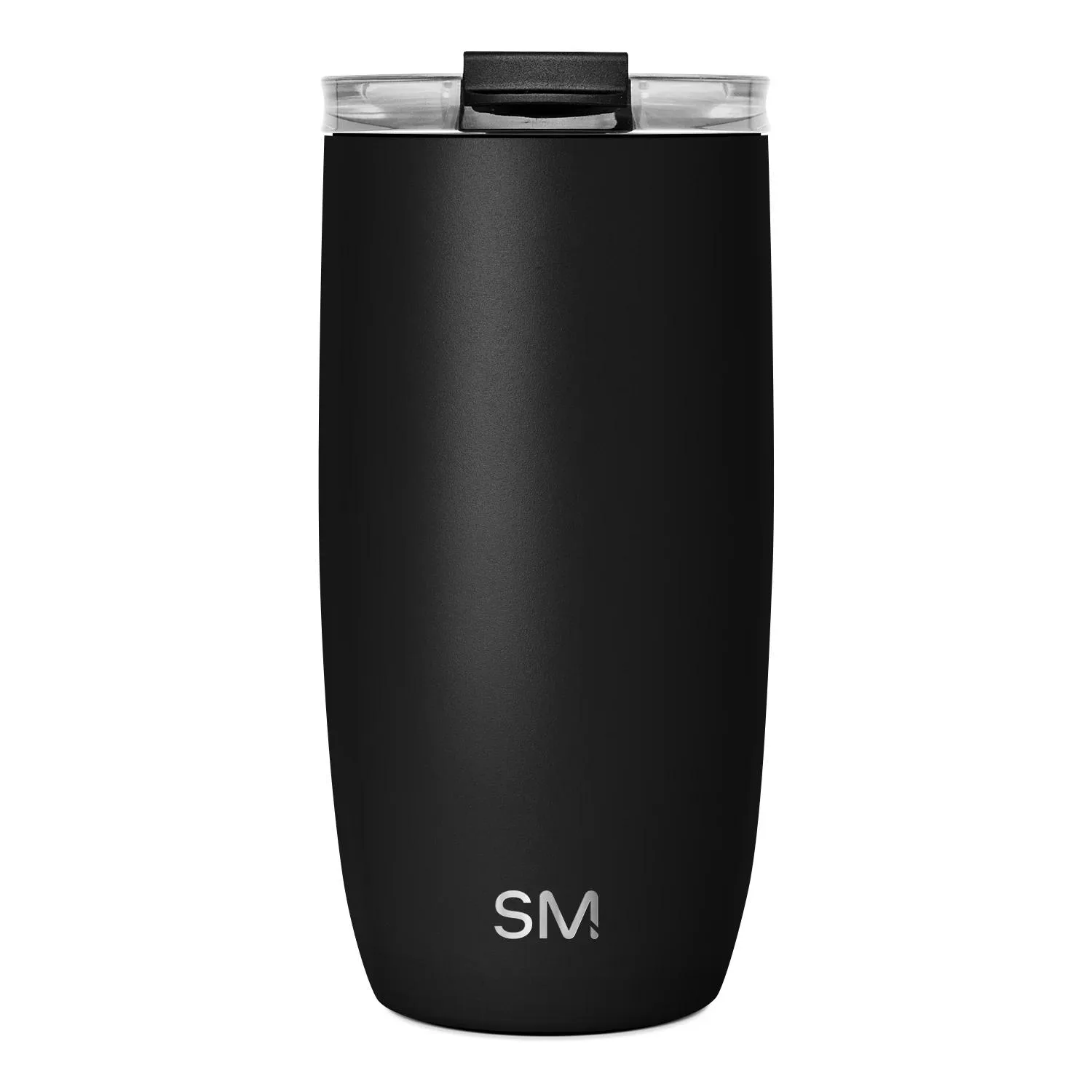 16 oz Simple Modern® Stainless Steel Double-Walled Insulated Voyager Tumbler Clear Flip Lid & Straw view 2