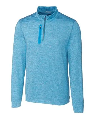 Cutter & Buck Stealth Heathered Quarter Zip Mens Pullover view 7