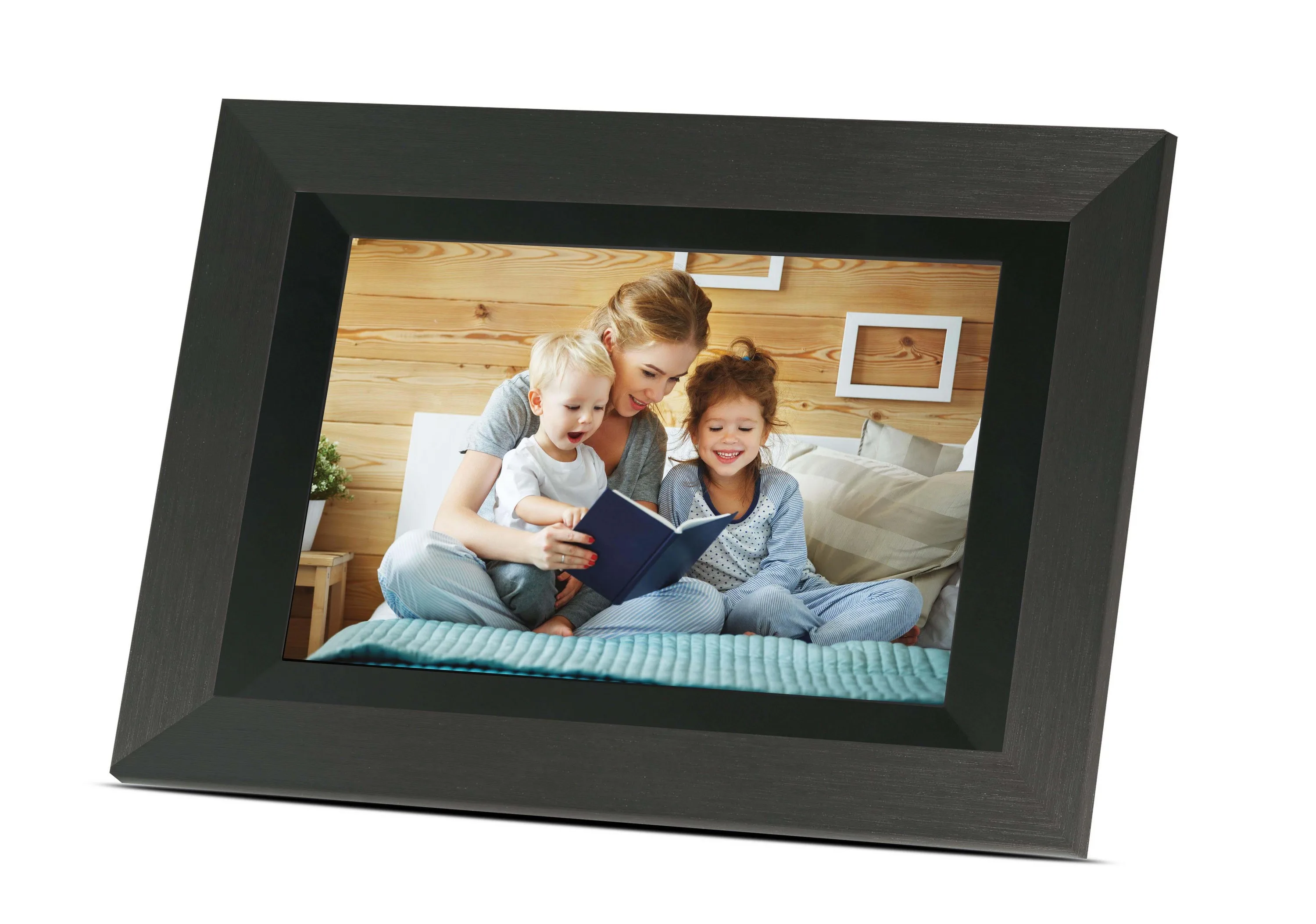 Bell+Howell 10.1" Smart Digital Photo Frame - Black/Dark Brown