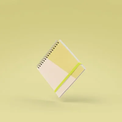 Square Notebook - Small - Coil - Solid Cover
