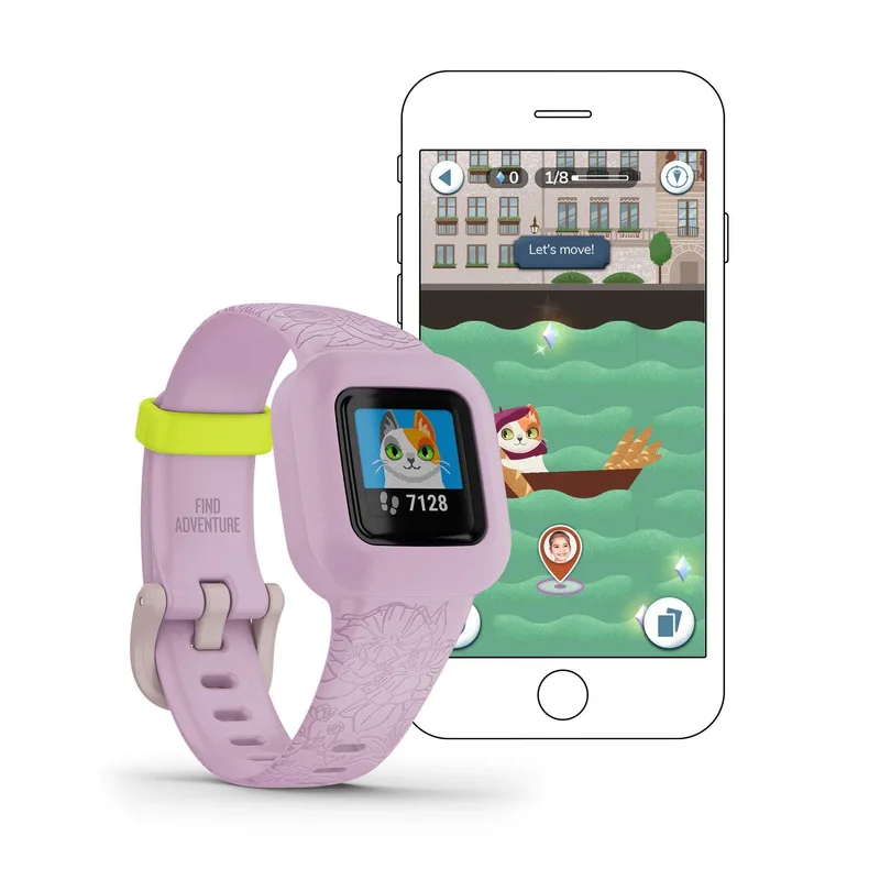 Garmin Vivofit Jr. 3 Kids' Fitness Tracker Lilac Floral