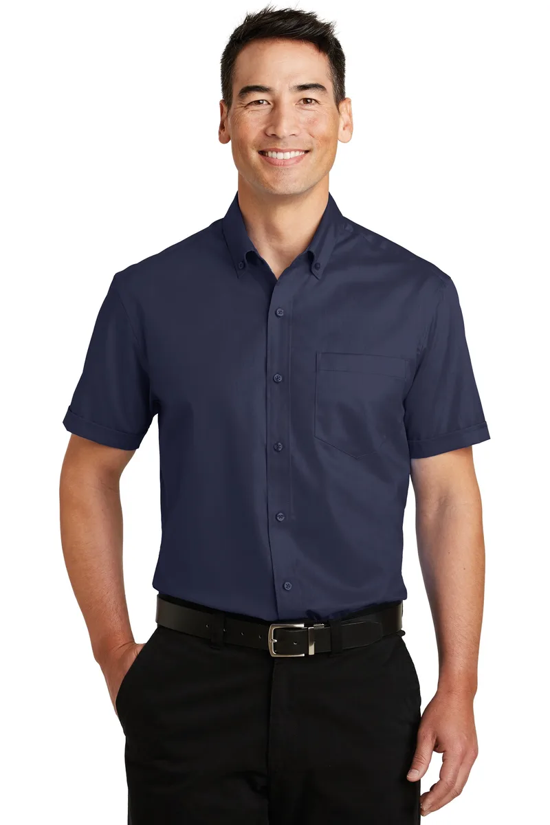 Port Authority® Short Sleeve SuperPro™ Twill Shirt. view 5