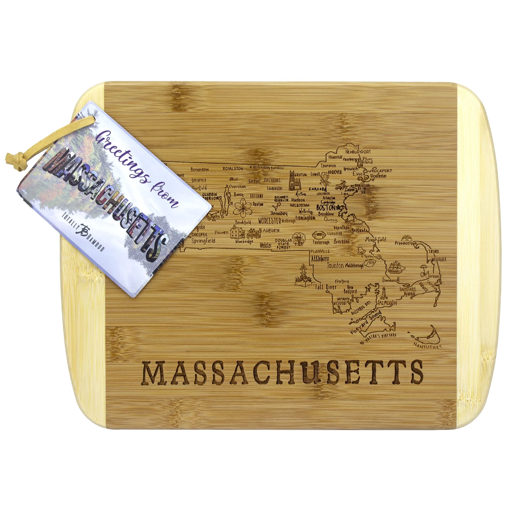 A Slice of Life Massachusetts Serving & Cutting Board view 2
