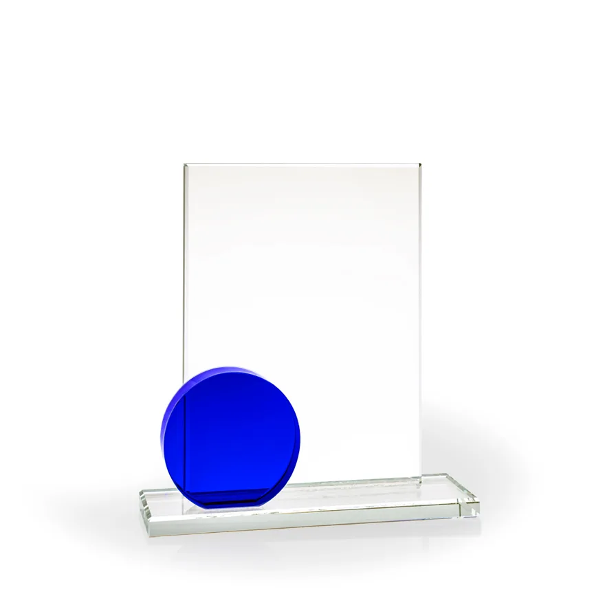 Verve Blue Circle Glass Award view 2