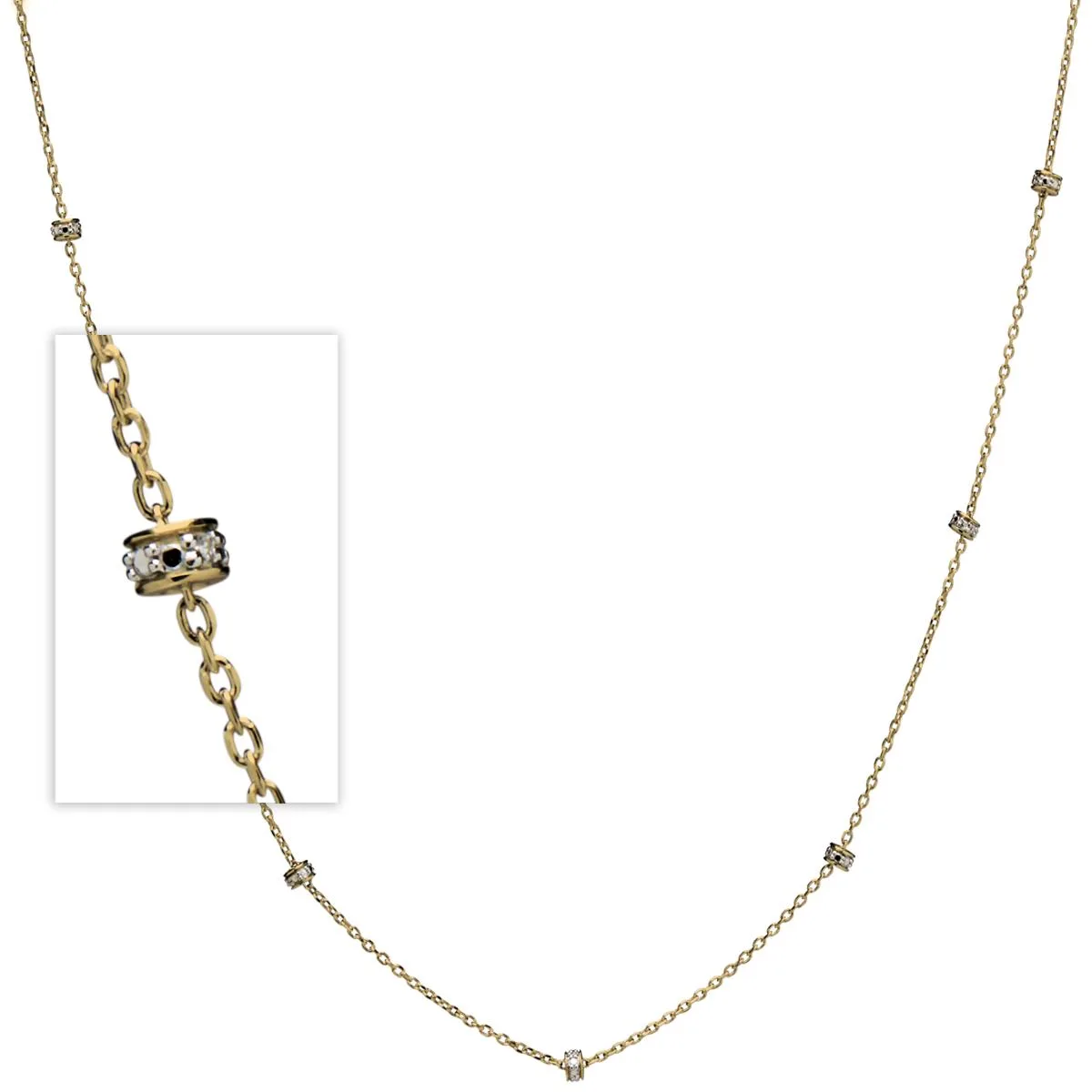 Jilco Inc Diamond Rondel Chain