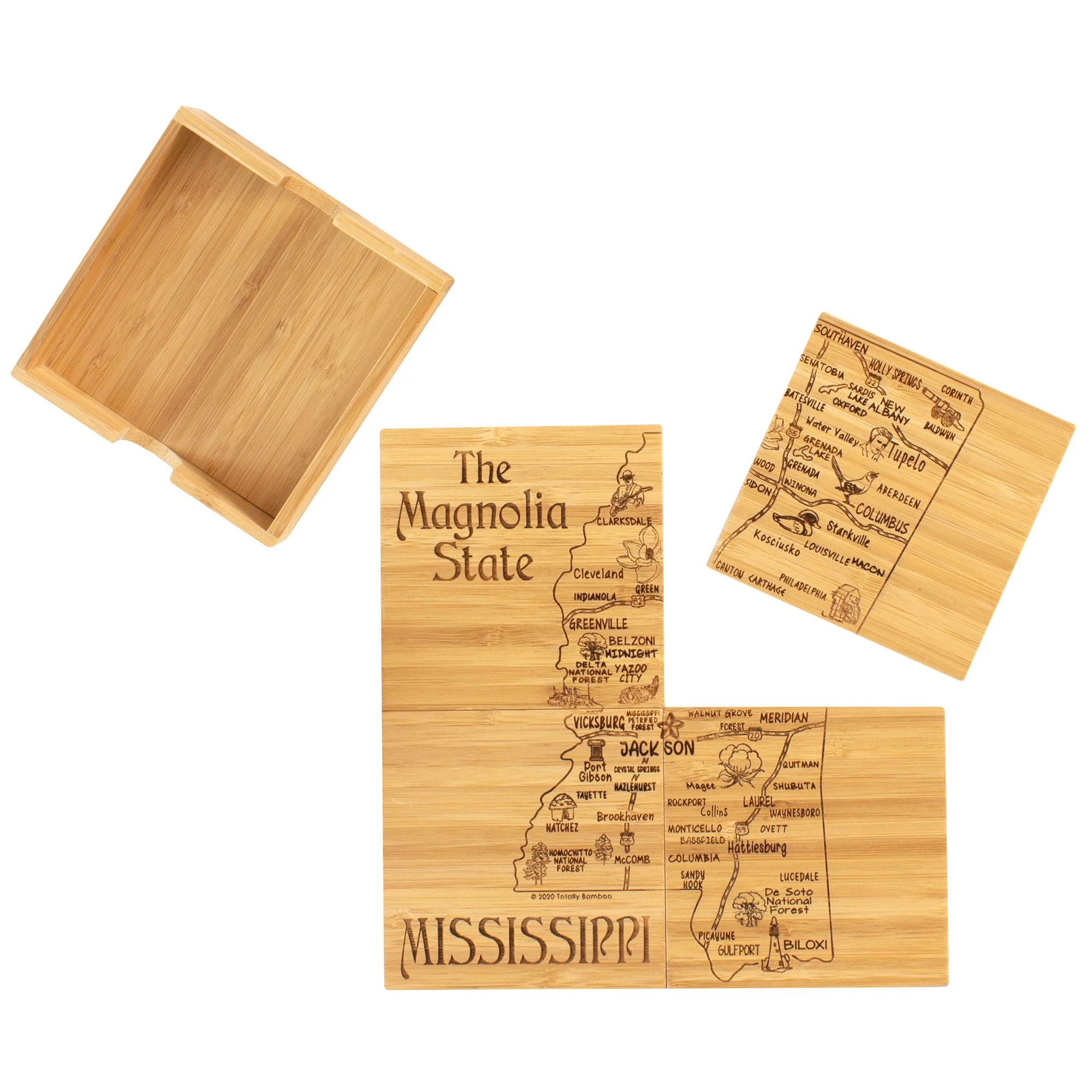 Mississippi Puzzle Coaster Set view 6