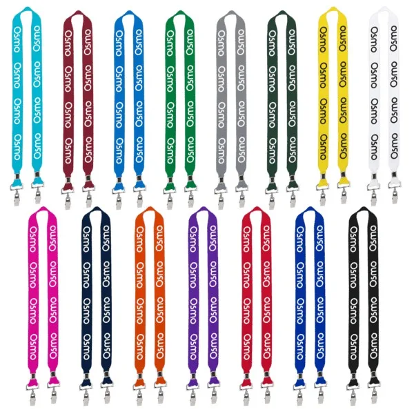 IMPORT Rush 1" Polyester 2-Ended Lanyard with Dual Silver Crimps & Split-Rings view 2