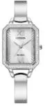 Citizen® Ladies Crystal Eco-Drive® Silver-Tone Stainless Steel Bracelet Watch