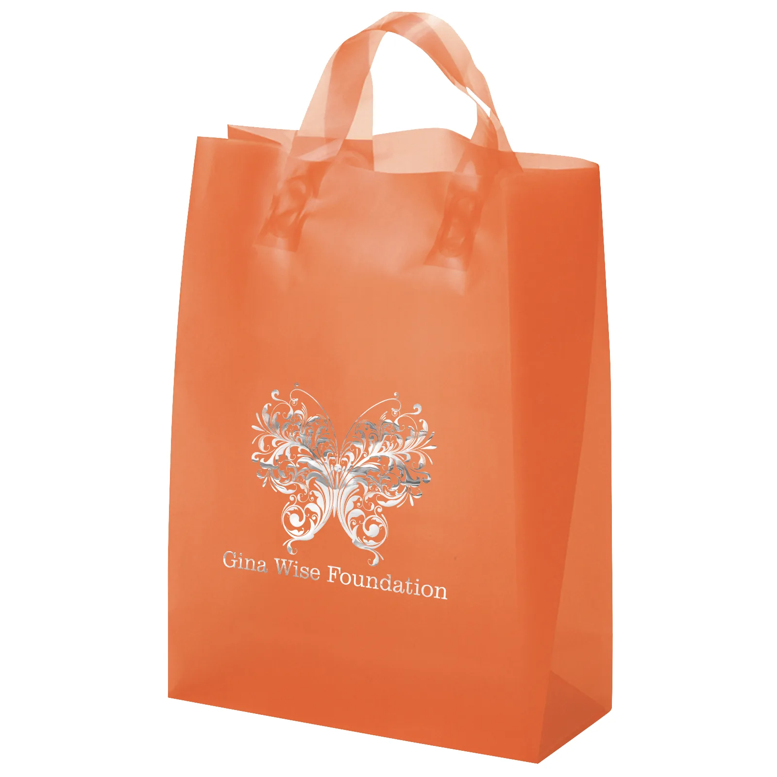 Zeus - Frosted Brite Shopper - Foil Print (10" x 5" x 13")