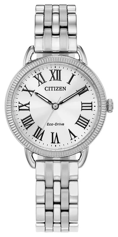 Citizen Watch Ladies' Classic Stainless Steel Bracelet Watch, Silver-Tone Dial