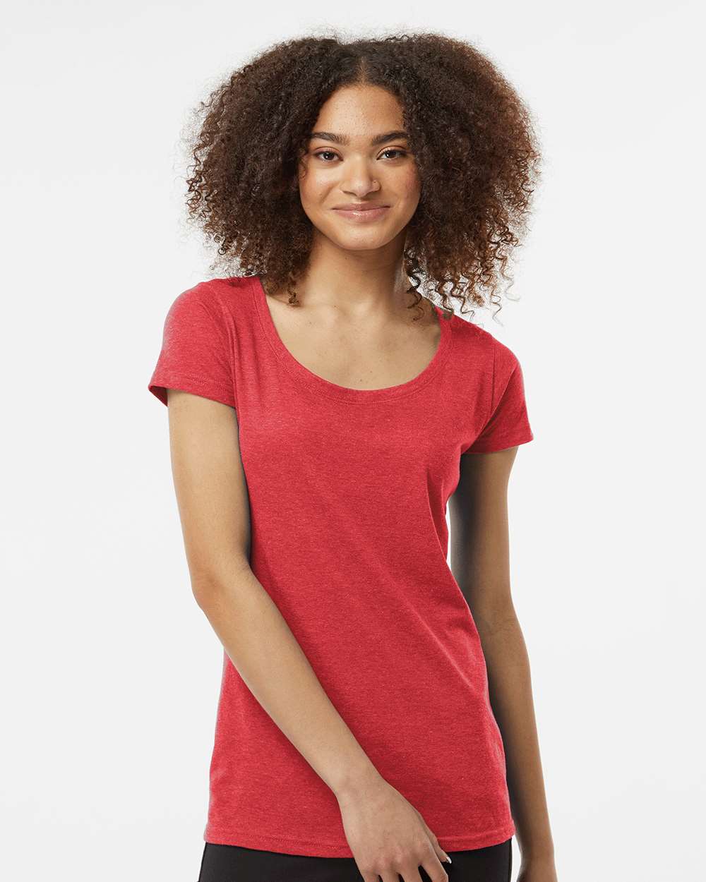 Tultex® Women's Poly-Rich Scoop Neck T-Shirt view 4
