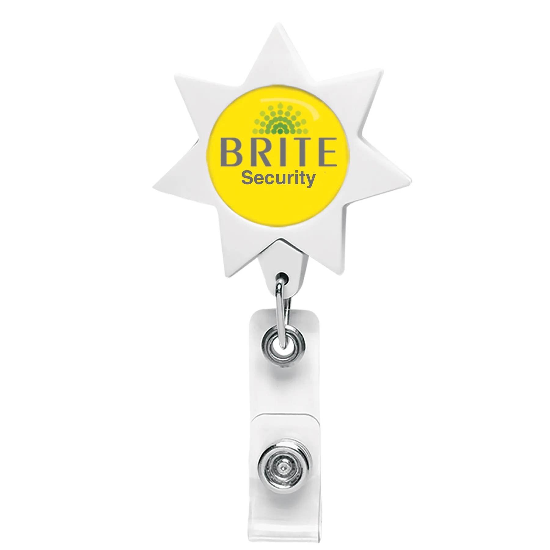 7 Point Star Retractable Badge Reel view 5